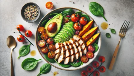 Bowl Protéiné Poulet, Patate Douce et Avocat