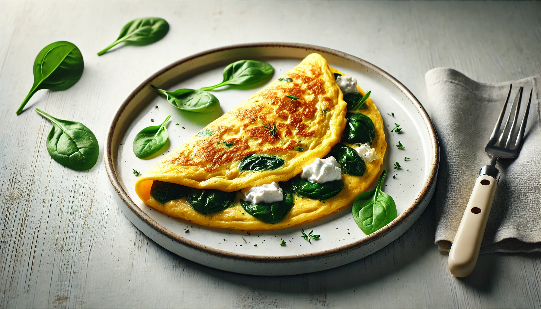 Lire la suite à propos de l’article Omelette protéinée aux épinards et chèvre
